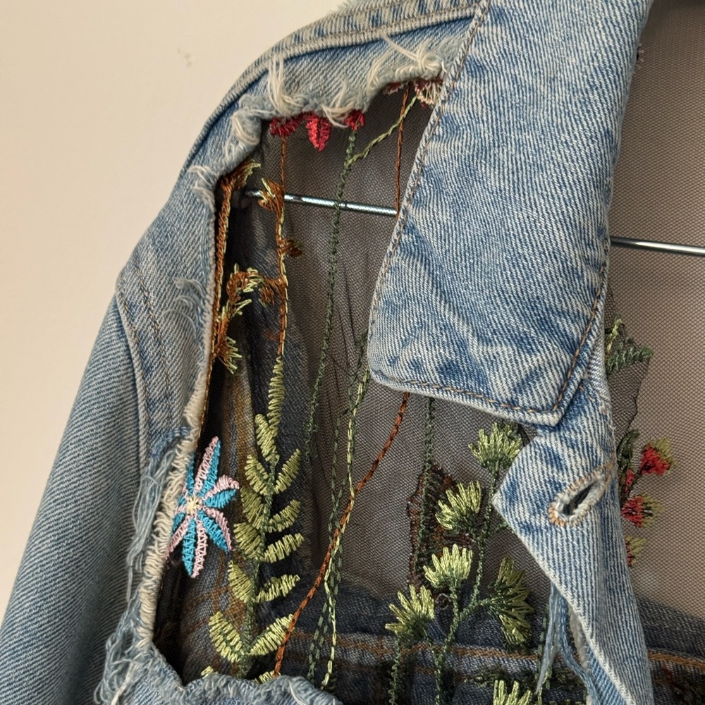 BERSHKA Denim Jacket old style, size: M - Picture 3 of 8
